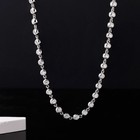 3mm D Vvs1 Moissanite Bubble Chain Choker Women s Necklace 925 Sterling Silver