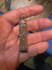 Art Deco Wells Sterling Perfume Vial Pendant Glass Scent Bottle C1925 Pop Up