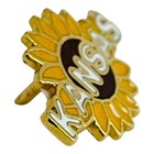 Vintage Kansas Sunflower Lapel Pin State Flower Travel Souvenir