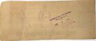 Antique Original 1898 Merchants   Farmer Bank  Ny Endorsed Check - 3 75 x 8 75 