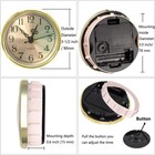 Mini Clock Insert 3-1 2 Inch  90 Mm  Round Quartz Clock Fit-up Movement Miniatur
