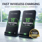 2 Pack Wireless Fast Charger Stand Pad For Apple Iphone 18 17 16 15 14 13 Xr Xs