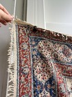 Antique Persian Fringed Cloth Tapestry Qajar Hunting   Polo Scene 52 X 52