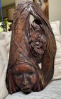 Exquisite Vtg Antique Art Deco Mask Rare Tribal Ceremonial Huge Heavy 24   great