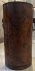 Vintage Burl Cup Thuya African Wood Birds Eye utensils Makeup Artist Brushes