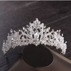 Bridal Princess Austrian Crystal Tiara Wedding Crown Set Hair Accessory Silver