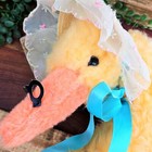 Vintage Rushton Mother Goose Bonnet Orange Yellow Stuffed Animal Plush Toy Rare