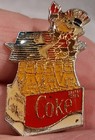1984 Olympic Coca Cola Bottles Sam The Eagle Metal Enamel Pin Los Angeles Summer
