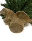 Charming 12-inch Unlit Miniature Pine Christmas Tree With Rustic Burlap Base