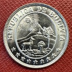 Bolivia 1939 Copper-nickel 10 Centavos  Wwii Era  Gem Unc Bu  Km  179
