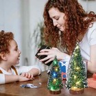 2x Mini Artificial Christmas Tree Decorations Lights Christmas Party Decorations