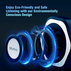 Computer Pc Speakers Usb Powered 3 5mm Aux Jack Volume Control Ice-blue Led 
