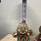 Walgreens Happy Holidays Glitter Resin Gingerbread Boy   Girl Figurines Set