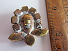 Outstanding Czech Handmade Vintage Style Glass Rhinestone Button    Multi Colors