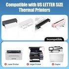 100-1000x 8 5x11  Folded A4 Thermal Continuous Paper For M08f M832 Hprt Printer