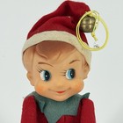 Vintage Japan Knee-hugger Elf Doll shelf Sitter Christmas Pixie Made In Japan