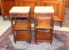 Pair Of French Antique Louis Xvi Mahogany Nightstands   Bedside Tables