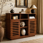 36  Modern Compact Sideboard Buffet Storage Cabinet Sliding Doors Console Table