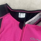 Orca 226 Women   s Triathlon Race Suit Trisuit Black Pink Medium M Zip Tri