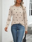 Womens Fall Long Sleeve Pullover Sweater Classic Crew Neck Loose Casual Knit Top