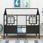 Metal House Bunk Beds Low Loft Bed Kids Loft Bunk Bed Frames Bedroom Furnitures