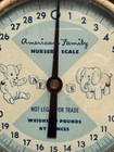 Vintage 1960 s American Family Nursery Scale Weighs To 30 Pounds