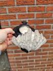 Antique Meerschaum Immaculate Heart Mary  Holy Water Font Plaque Religious
