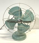 Vintage Westinghouse Seafoam Green Table Fan Model Ao10-1 Working Well