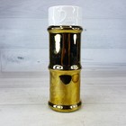 Three Dots And A Dash Golden Bamboo Stalk Tiki Farm 7  Ceramic Metallic Mug Cup