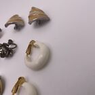 Lot Of 7 Vintage - Modern Clip On Clip-on    screw On Earrings Mix