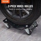 Car Dolly Wheel Tire Dolly 2 Pcs Heavy Duty Skate Auto Repair Dolly 3000 Lbs