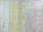 Vintage 1901 New York City Ny Map 14 x22    Old Antique Original Manhattan Nyc