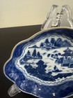 Mottahedeh Blue Canton Lobed Trinket Tray 6 5inches