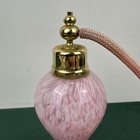 Vintage Pink Art Glass Perfume Atomizer Bottle Bulb Sprayer 7   