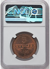 1851-a Austria Franz Joseph 3 Kreuzer Ngc Ms63 Bn