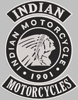 Indian Motorcycle Sew On Iron On Jacket Vest Mc Back Rockers Patch  3 Pc Set 