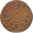 1787 N15-y Fugio Cent Pcgs Au50 8-pointed Stars W6915 R2 Glossy Dark Chocolate
