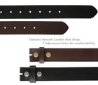 Bs1050 One Piece Casual Jean Leather Belt Strap  Made In The Usa  Black  Brown