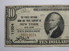  10 1929 New York City Ny National Currency Bank Note Bill Charter  11034 Fine