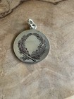 Love Token Fancy Engraved Lk Silver Wreath