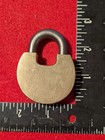  old Glory  Brass Padlock W  Key  Old Antique Vintage Lock Lot  229