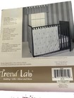  3  Trend Lab Gray And White Washed Velvet  Valances Tab Top 56    X 15 