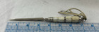 Vintage Letter Opener  Mother Of Pearl Handle   Silver Tone  Desk Accessory