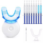 Teeth Whitening Gel Kit Led Light With 6 Whitening Gel  2 Desensitizing Gel Tray