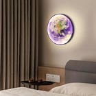 Led Earth Wall Lamp Light Round Fixture Wall Sconce Modern Bedroom Home Decor