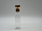 Lot Of 3 Perfume Bottles With Stoppers Small Clear Glass Vintage Vanity Decor