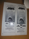  jaws  1975 Robert Shaw richard Dreyfuss Original Pressbook  