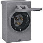  Pb50 50-amp  cs6375  Nema 3r Power gray Inlet Box