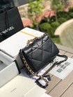 16 26 9cmchanel Overseas Channel Goods 19 Series Sheepskin Mouth Cover Bag In St