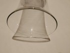 Vtg -vase- Clear Glass  -tapper Top- 9 In Tall -4 In Dia Top- 3 25 In Dia Botom
